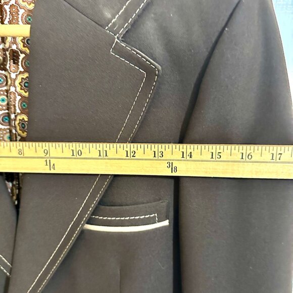 Matching Dress Jacket, Pants and Tie from 1970s Vintage - Picture 6 of 7
